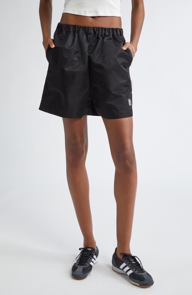 Sporty & Rich Running Woman Nylon Shorts, Main, color, 