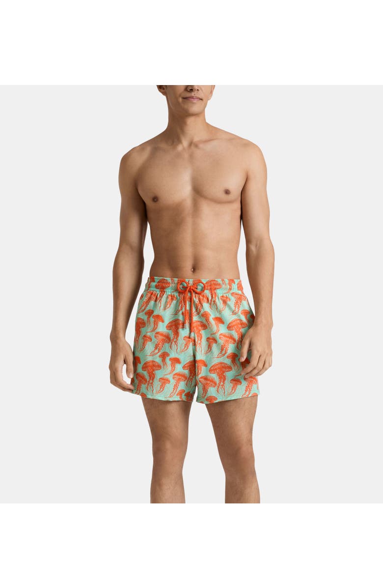 Vilebrequin Stretch Short Swim Trunks, Main, color, Caribbean