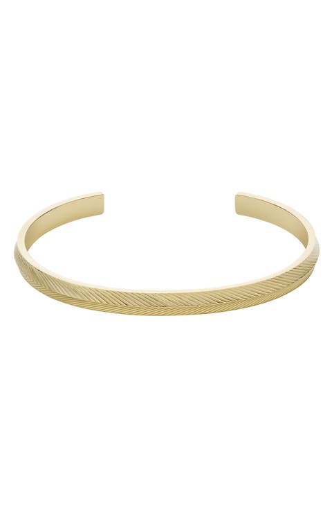 Harlow Linear Texture Cuff Bracelet