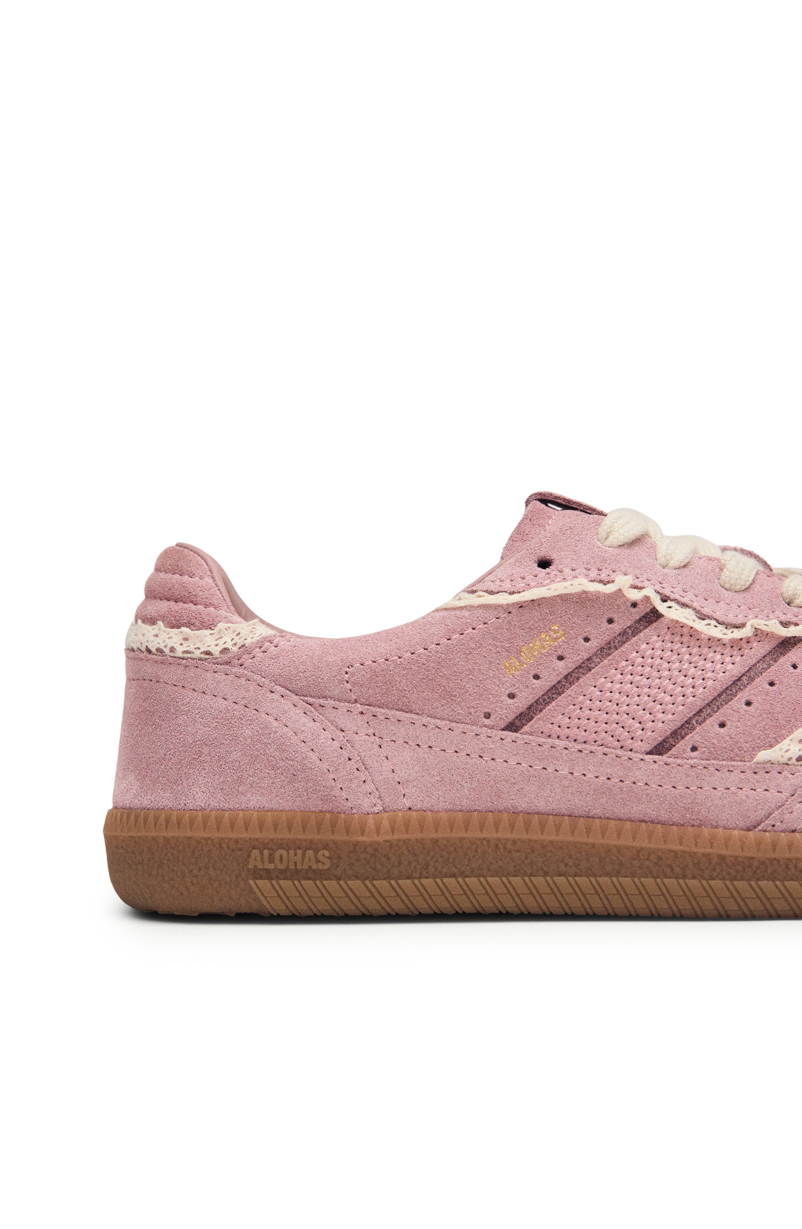 ALOHAS Tb.490 Crochet Trim Sneaker, Alternate, color, Crochet Pink