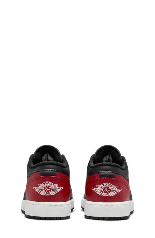 Jordan Air 1 Low Big Kids' Shoes In Black/varsity Red/summit