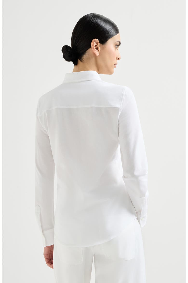 Piqué shirt, Alternate, color, White