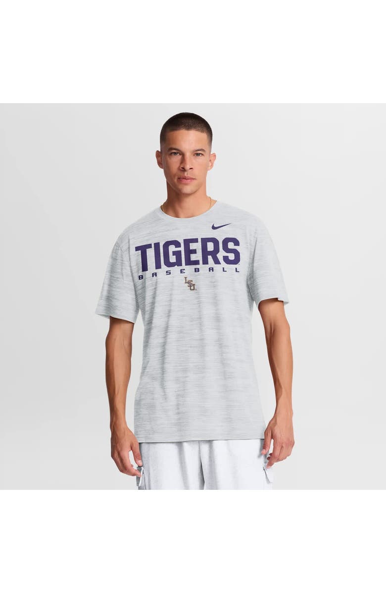 Nike Men's Nike White LSU Tigers Dugout Velocity Dri-FIT T-Shirt, Main, color, White