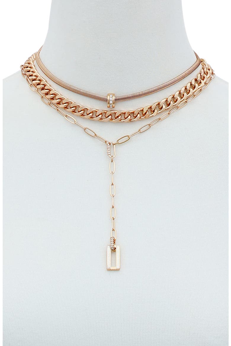 Layered Necklace, Alternate, color, GOLD TONE