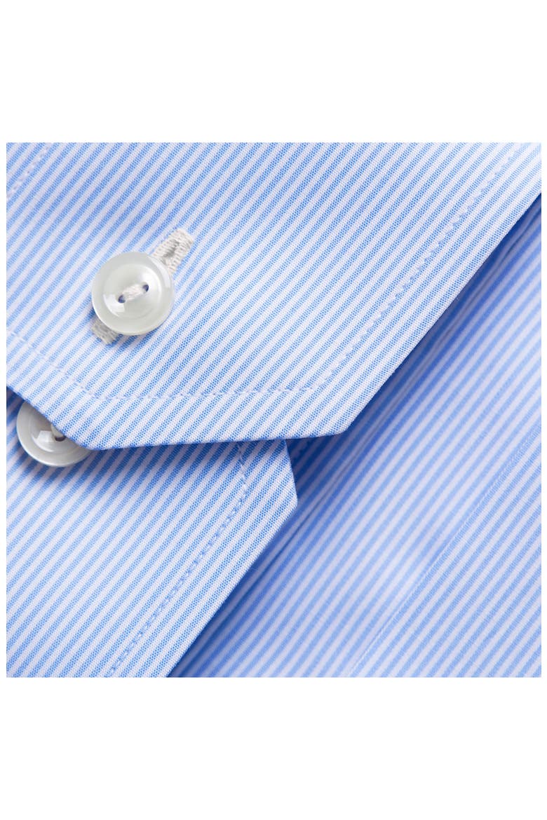 Contemporary Fit Stripe Dress Shirt, Alternate, color, LIGHT BLUE
