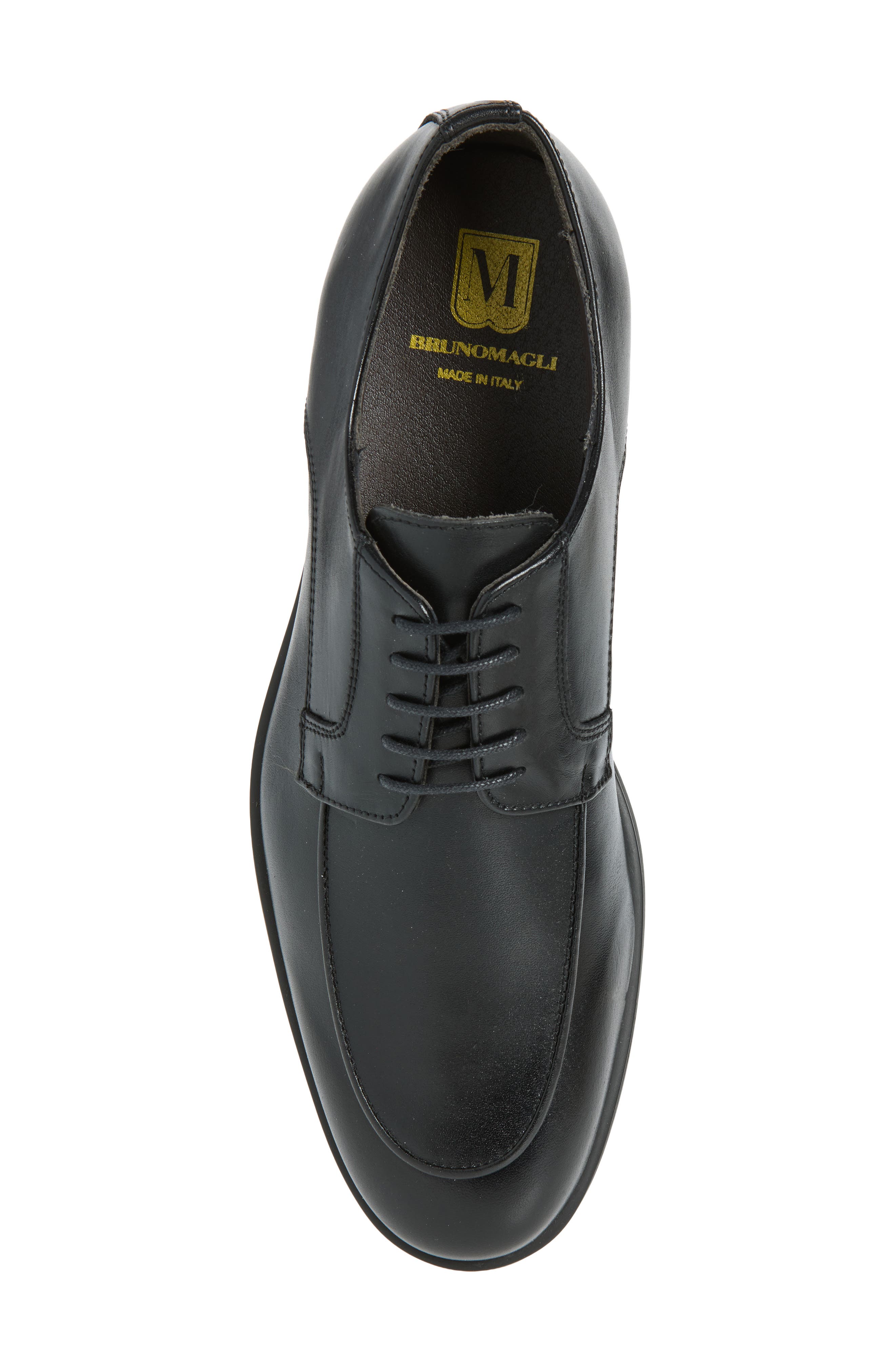 Falerno Moc Toe Derby, Alternate, color, BLACK LEATHER