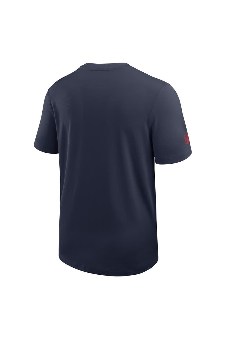 Men's Nike Navy New England Patriots Sideline UV Performance Coach Shirt, Alternate, color, Navy
