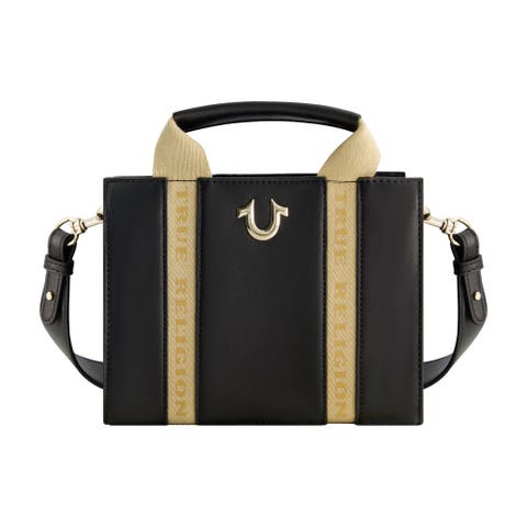 Licensed Faux Leather Mini Tote Bag with Branded Straps