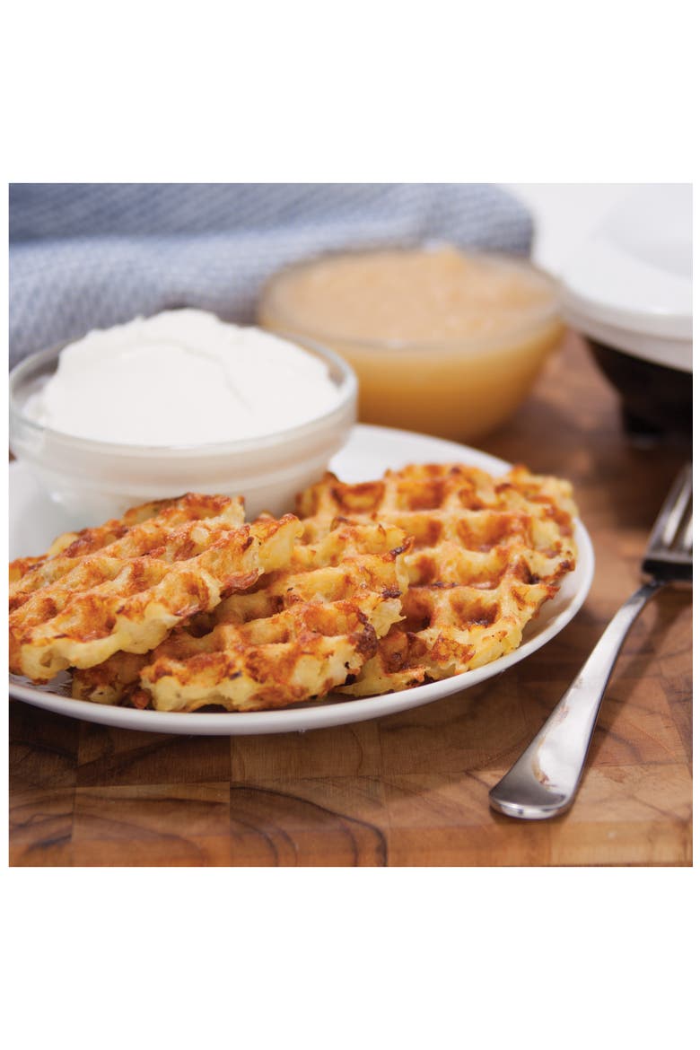 Mini Waffle Maker, Alternate, color, WHITE