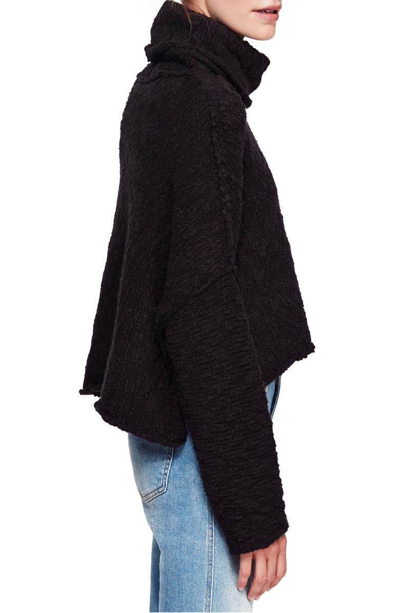 Free People Big Easy Cowl Neck Crop Sweater, Alternate, color, 