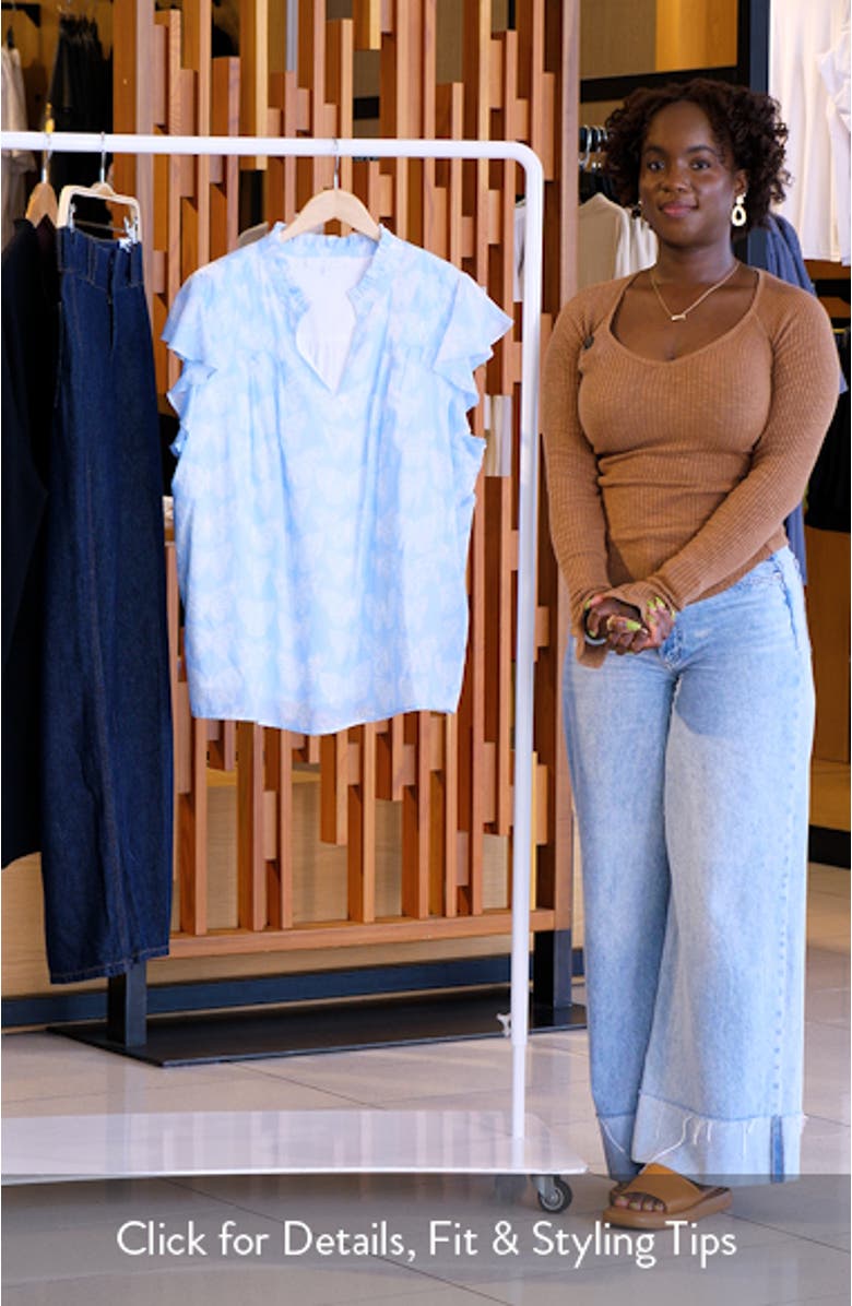 Aubry Butterfly CIndi Ruffle Top, sales video thumbnail