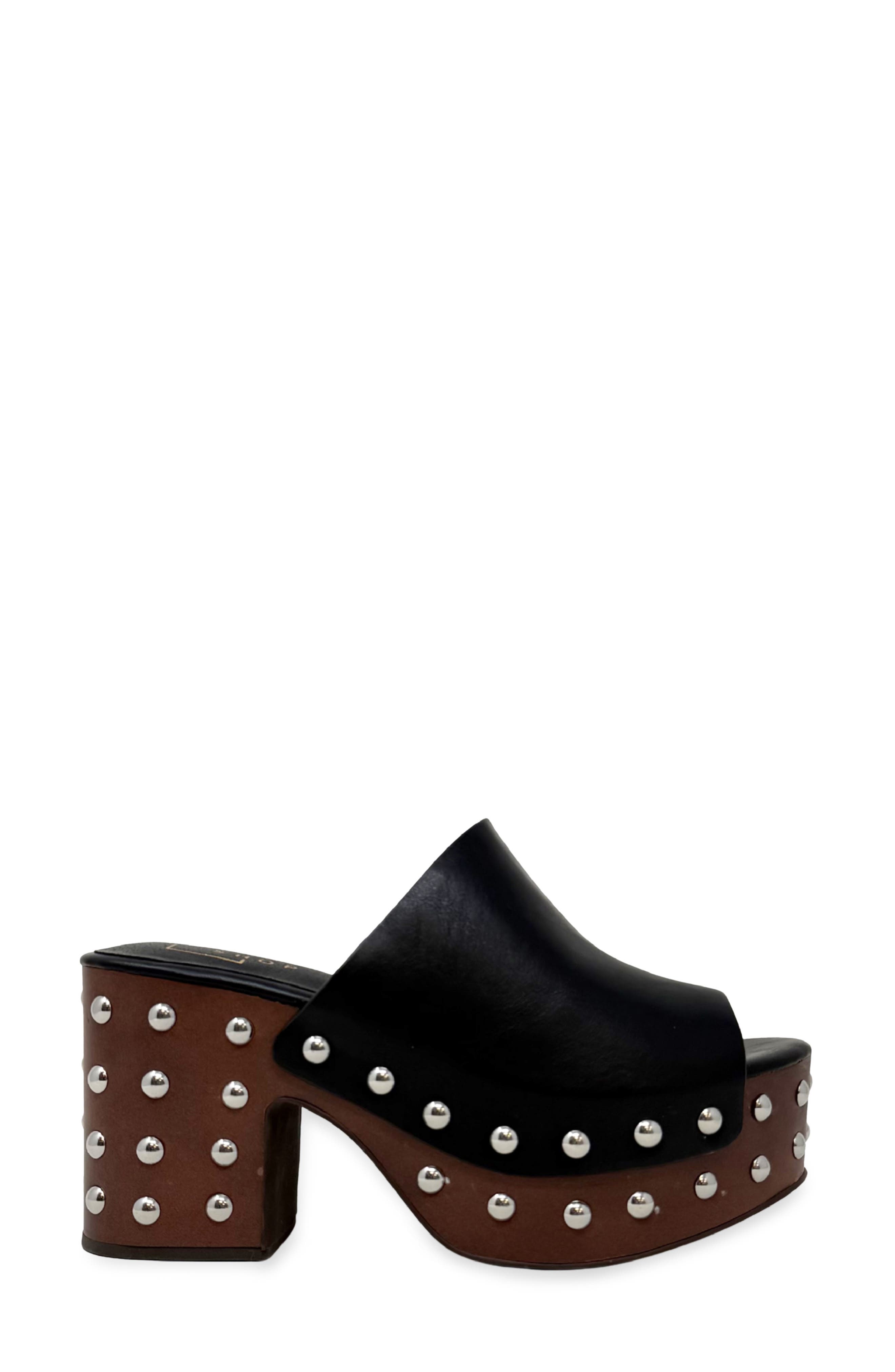 SHUSHOP Holly Platform Slide Sandal, Alternate, color, Black