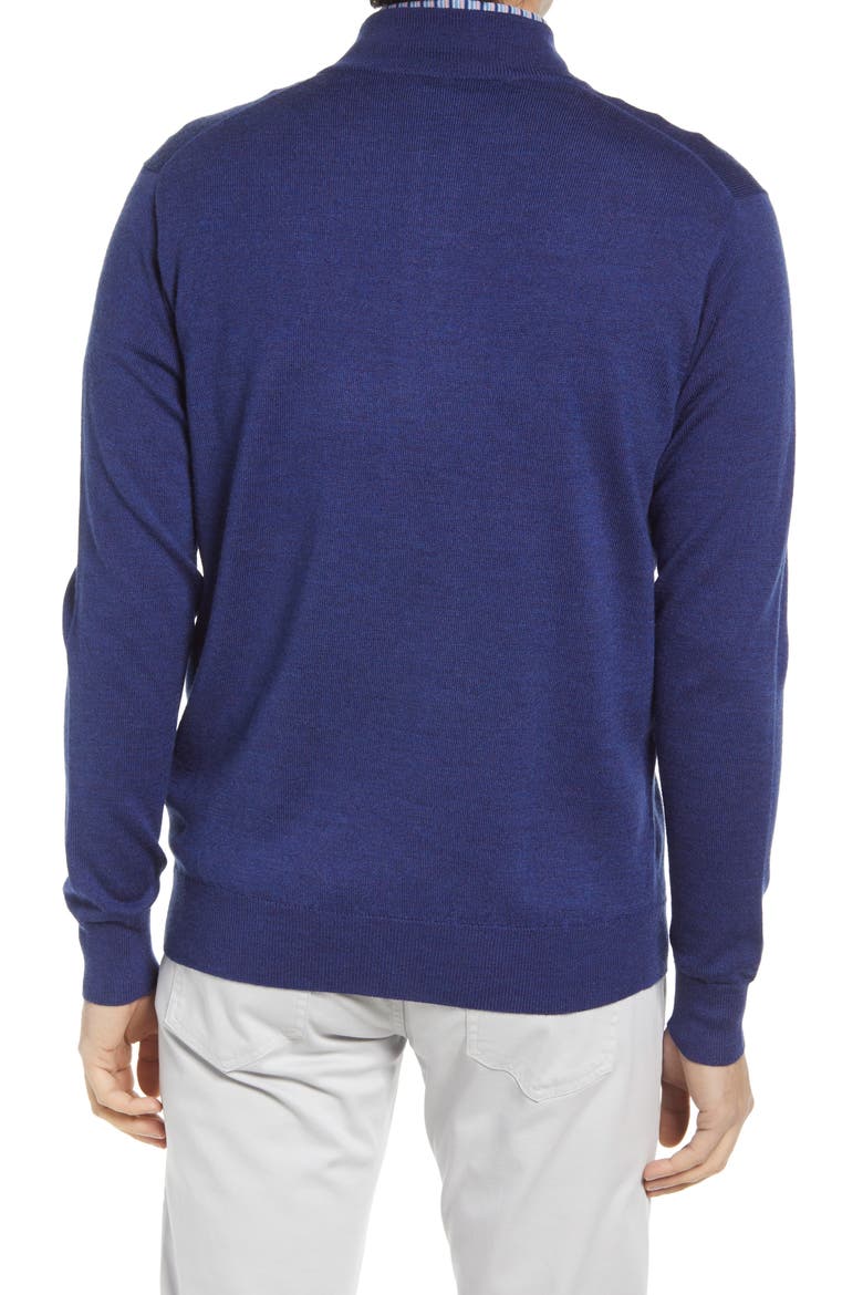 Crown Regular Fit Quarter Zip Pullover, Alternate, color, GLACIER BLUE