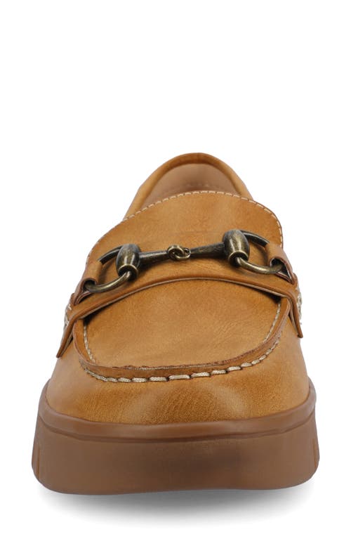 Journee Collection Kaya Horsebit Loafer In Brown