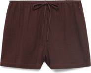 MANGO Drawstring Cotton Shorts