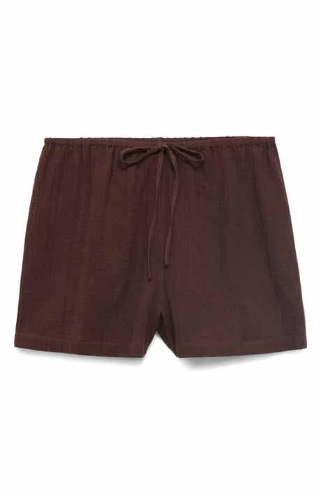 MANGO Drawstring Cotton Shorts