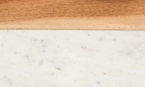 NORDSTROM NORDSTROM MARBLE & ACACIA WOOD BOARD & SERVING BOWL SET 