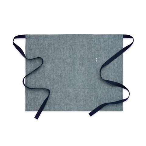 Linen Apron 21 x 27 Inch for Dining Table, Holiday and Everyday Table Decor - Classic Linen Bistro Apron