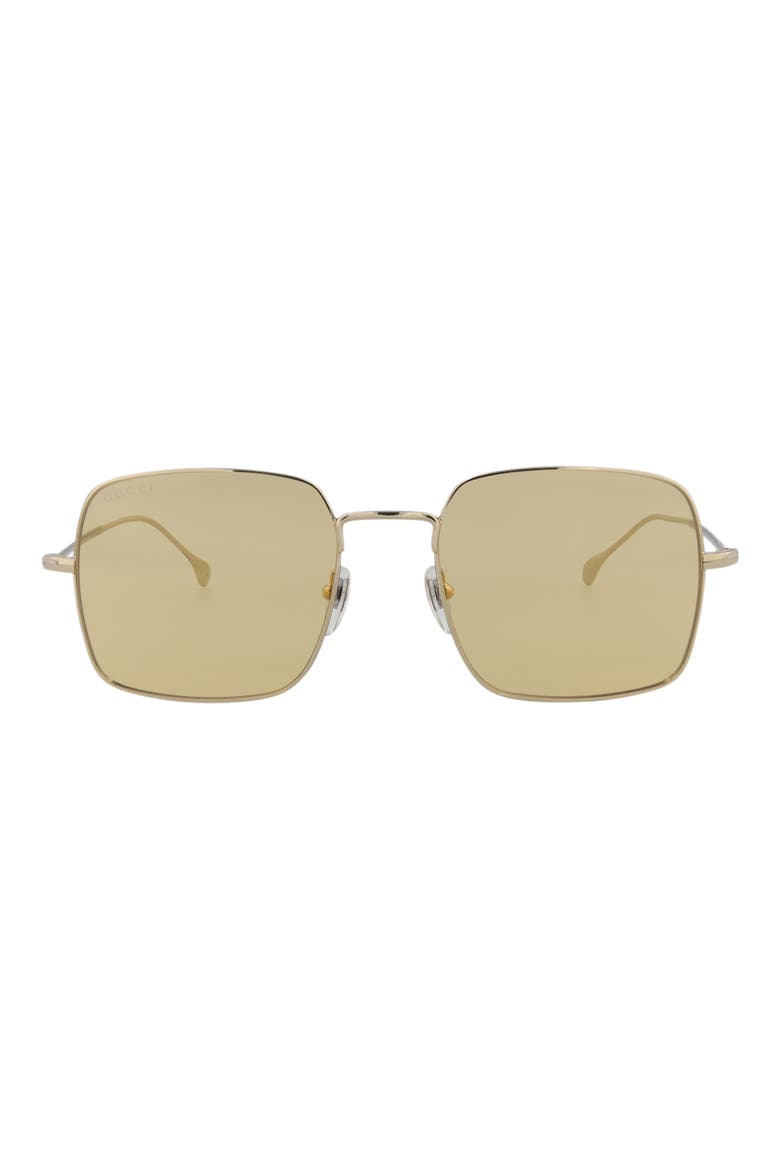 54mm Square Sunglasses, Main, color, GOLD GOLD ORANGE