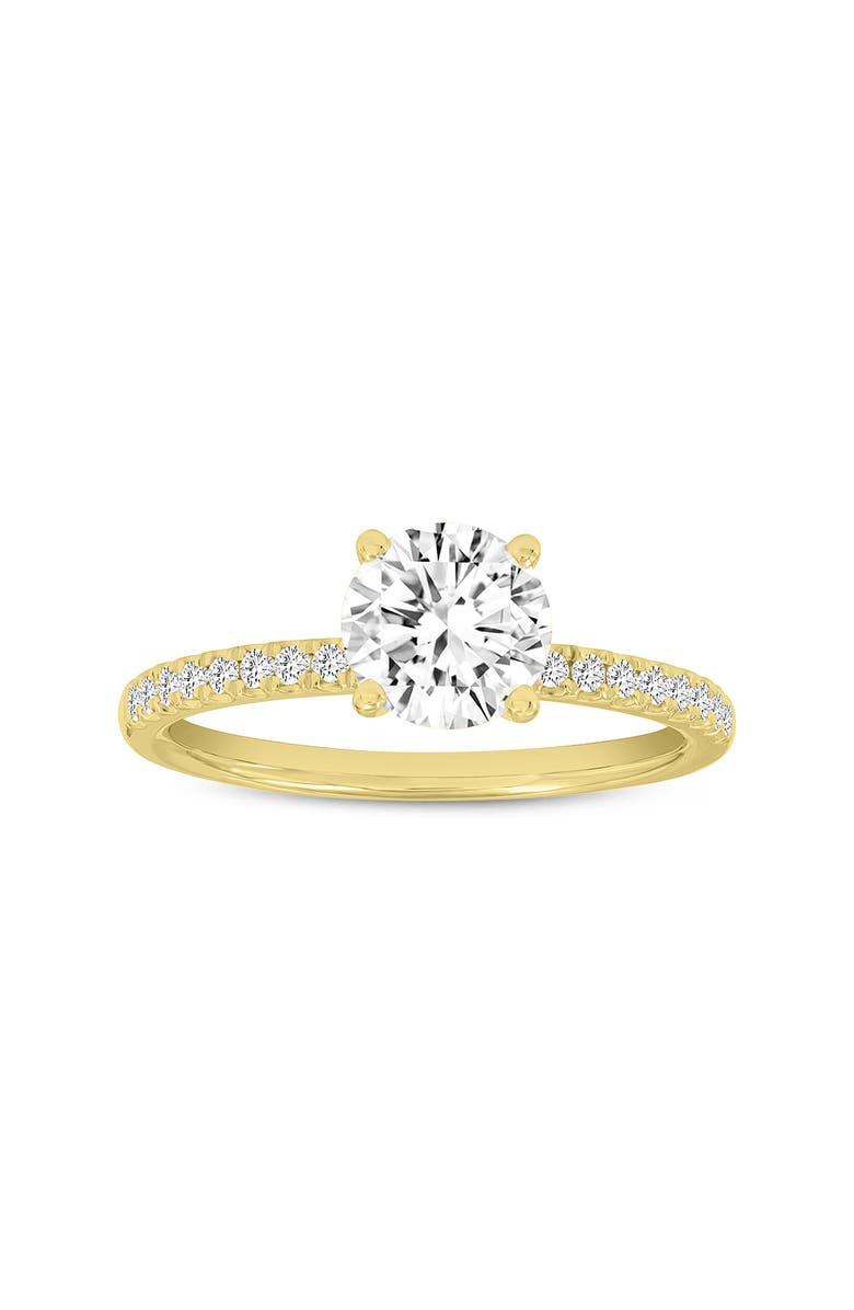 LuvMyJewelry Isabella 14K Yellow Gold Round Shape Lab Grown Diamond Engagement Ring - 1.2 Ct, Main, color, 14K Yellow Gold