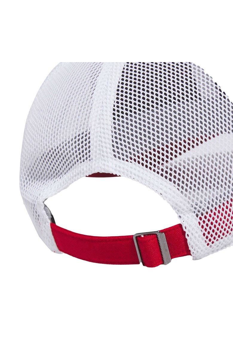 adidas Men's adidas Red Louisville Cardinals Mascot Slouch Trucker Adjustable Hat, Alternate, color, Red