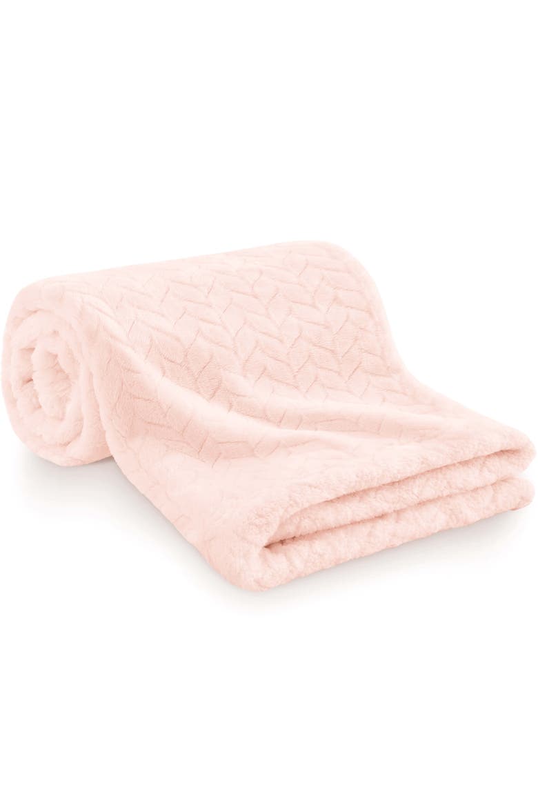 Soufflé Fleece Baby Blankets - Serene, Main, color, 1-Pack, Blush
