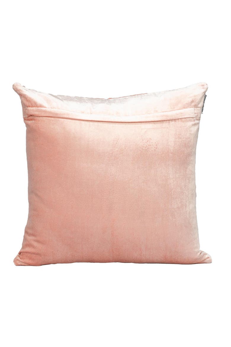 Gaia Topstitched Throw Pillow, Alternate, color, PINK