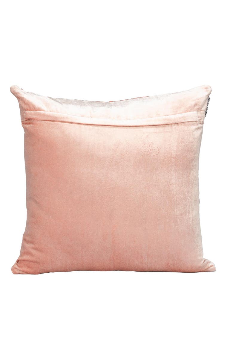 PARKLAND COLLECTION Gaia Topstitched Throw Pillow, Alternate, color, Pink