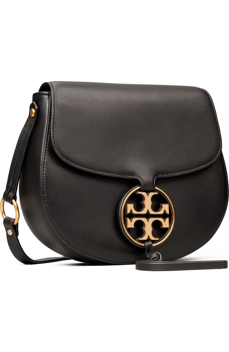 Tory Burch Miller Metal Logo Leather Crossbody Bag, Alternate, color,