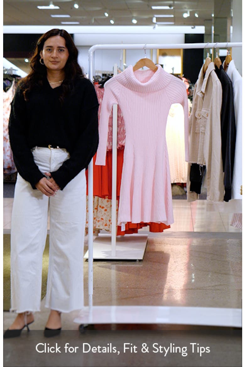 Francisco Off the Shoulder Long Sleeve Sweater Dress video