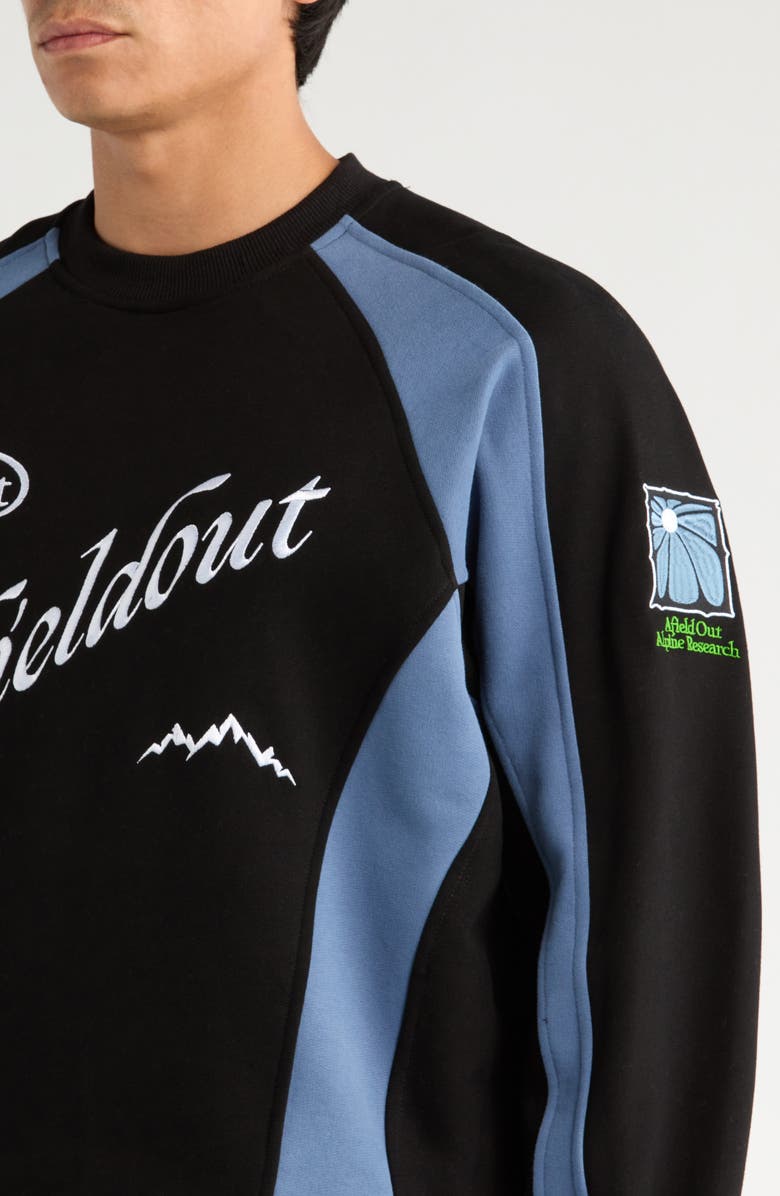 Afield Out Alpine Colorblock Crewneck Sweatshirt, Alternate, color, 