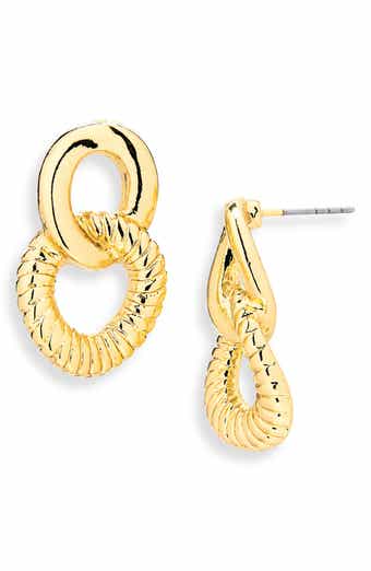 Double Drop Hoop Earrings