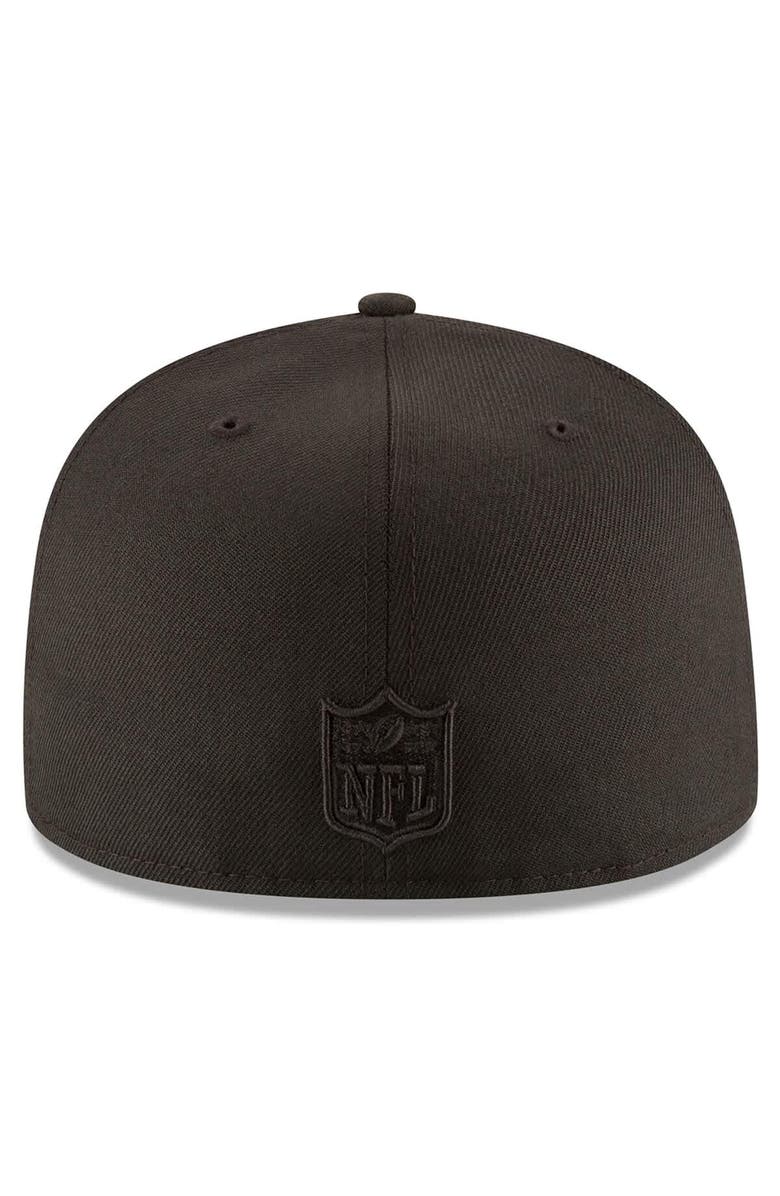 New Era Men's New Era  Black Philadelphia Eagles Super Bowl LIX Champions Tonal Side Patch 59FIFTY Fitted Hat, Alternate, color, 