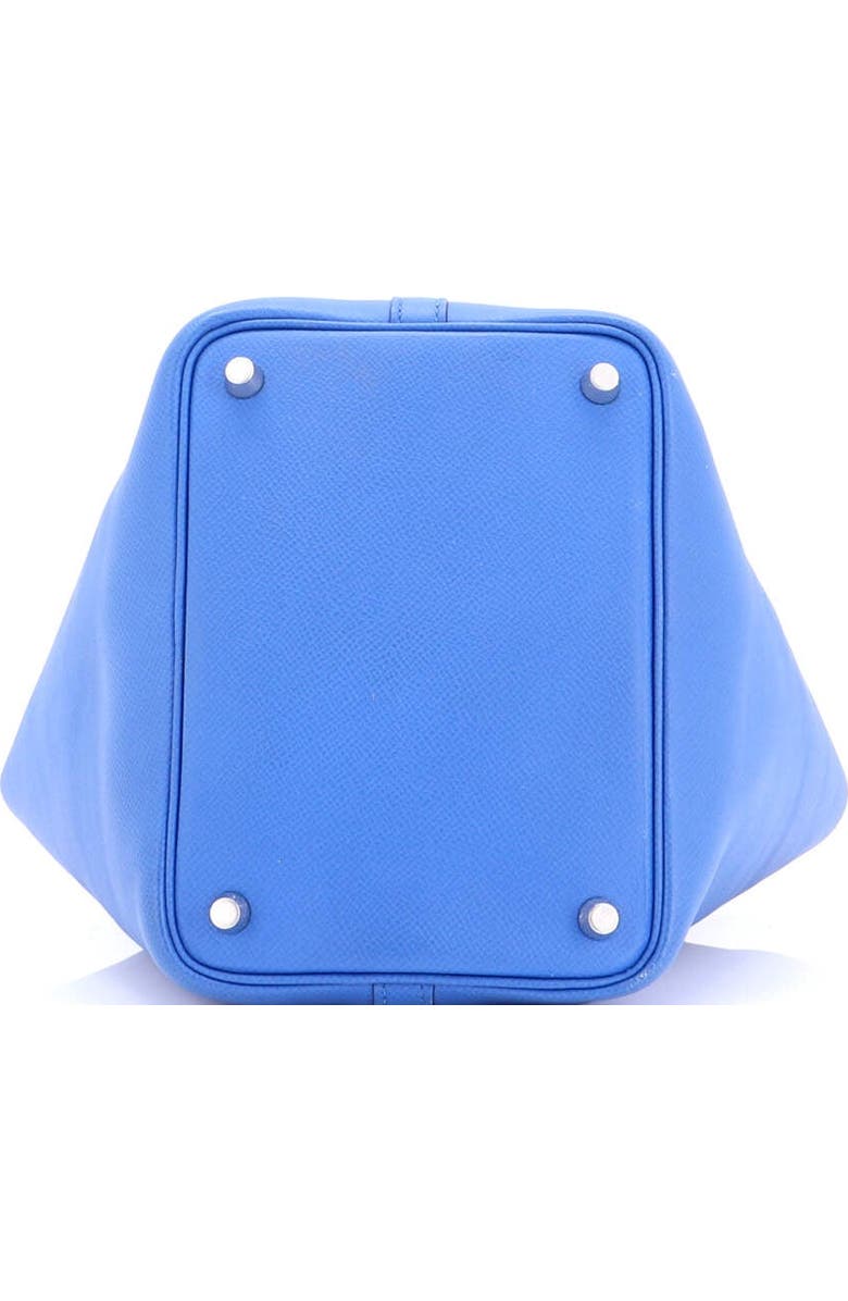 Pre-Owned Hermes Picotin Lock Bag Tressage Epsom PM, Alternate, color, Bleu Zellige/Blenencre/Rouge H