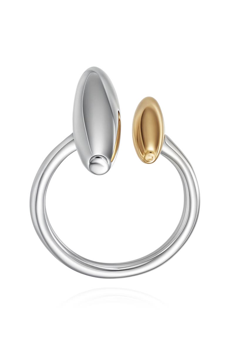 Pebble Open Band Ring, Alternate, color, TWO-TONE