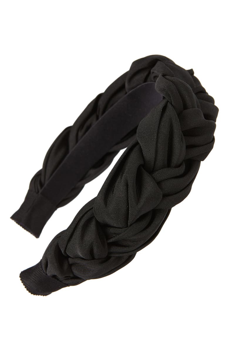 Jennifer Behr Lorelei Braided Silk Headband, Main, color, 