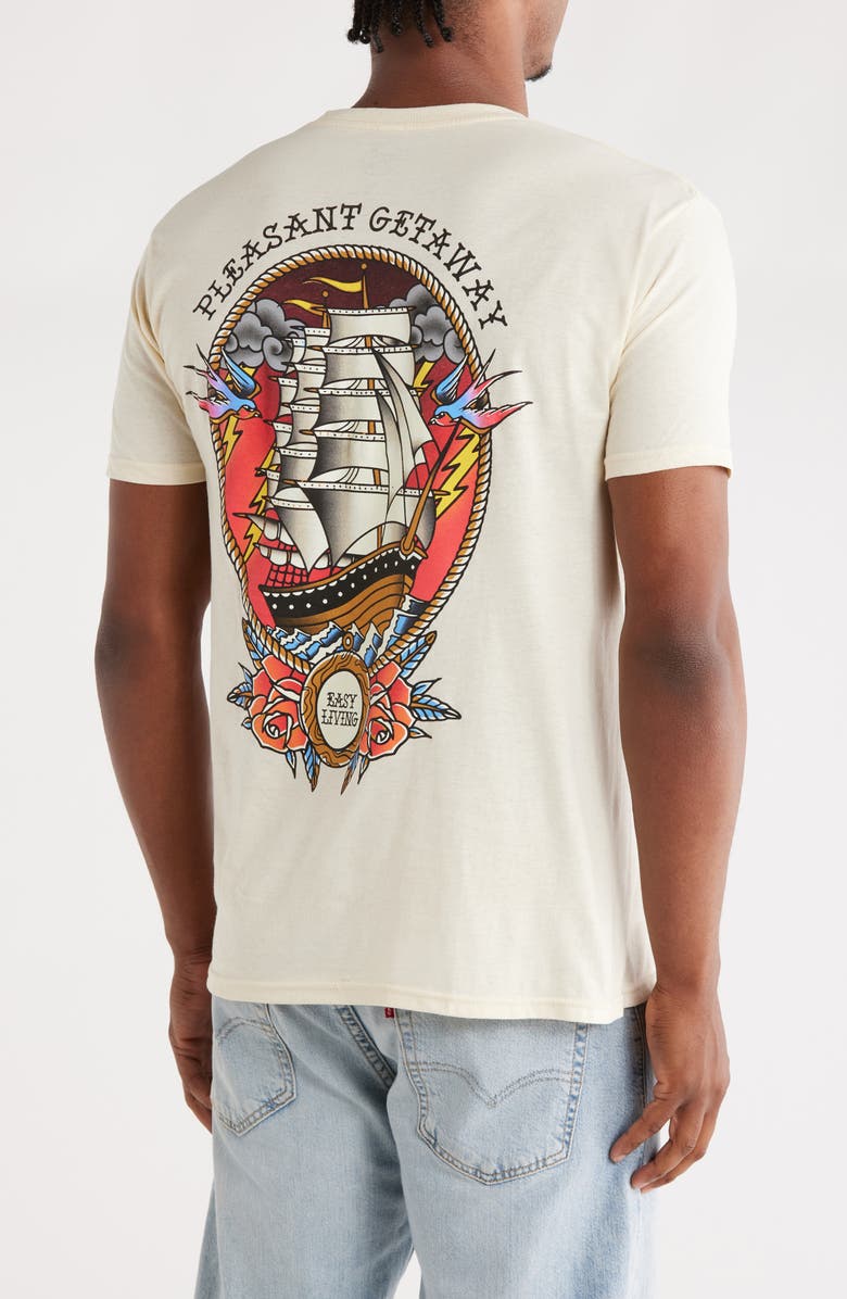 The Forecast Agency Smooth Sailing Graphic T-Shirt, Alternate, color, Natural