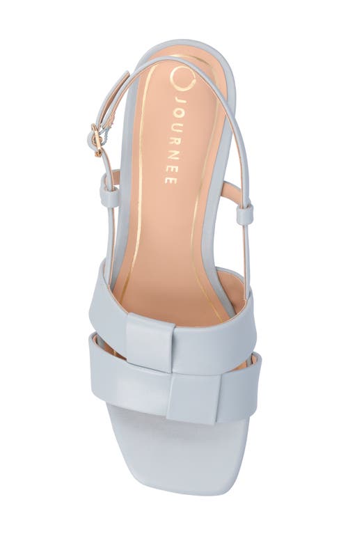 Journee Collection Tabatha Block Heel Sandal In Blue