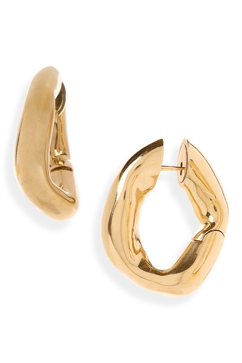 Eisa Hoop Earrings, Main, color, SHINY GOLD