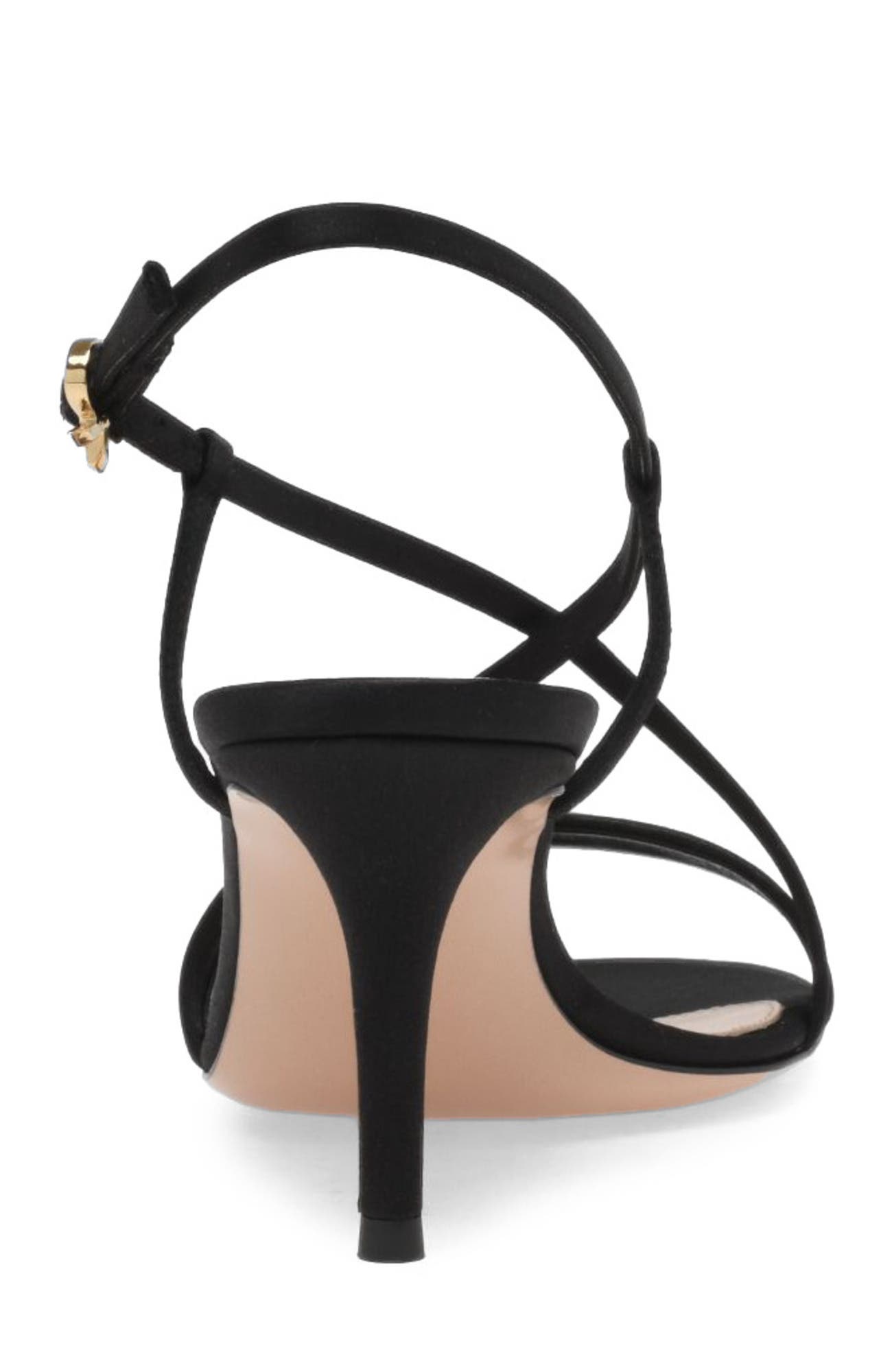 Gianvito Rossi Larisse 70 Sandals, Alternate, color, Black