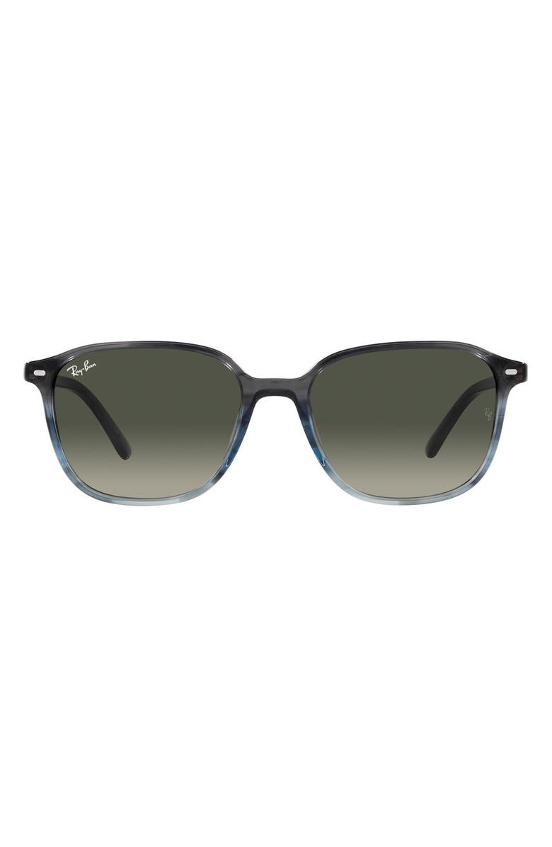 Ray-Ban Leonard 53mm Gradient Square Sunglasses, Main, color, 