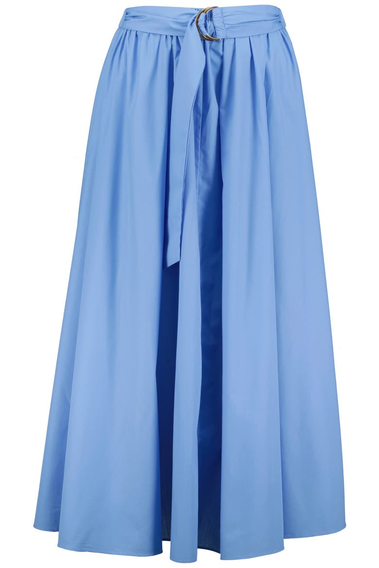 Camryn Poplin Skirt, Alternate, color, Azure