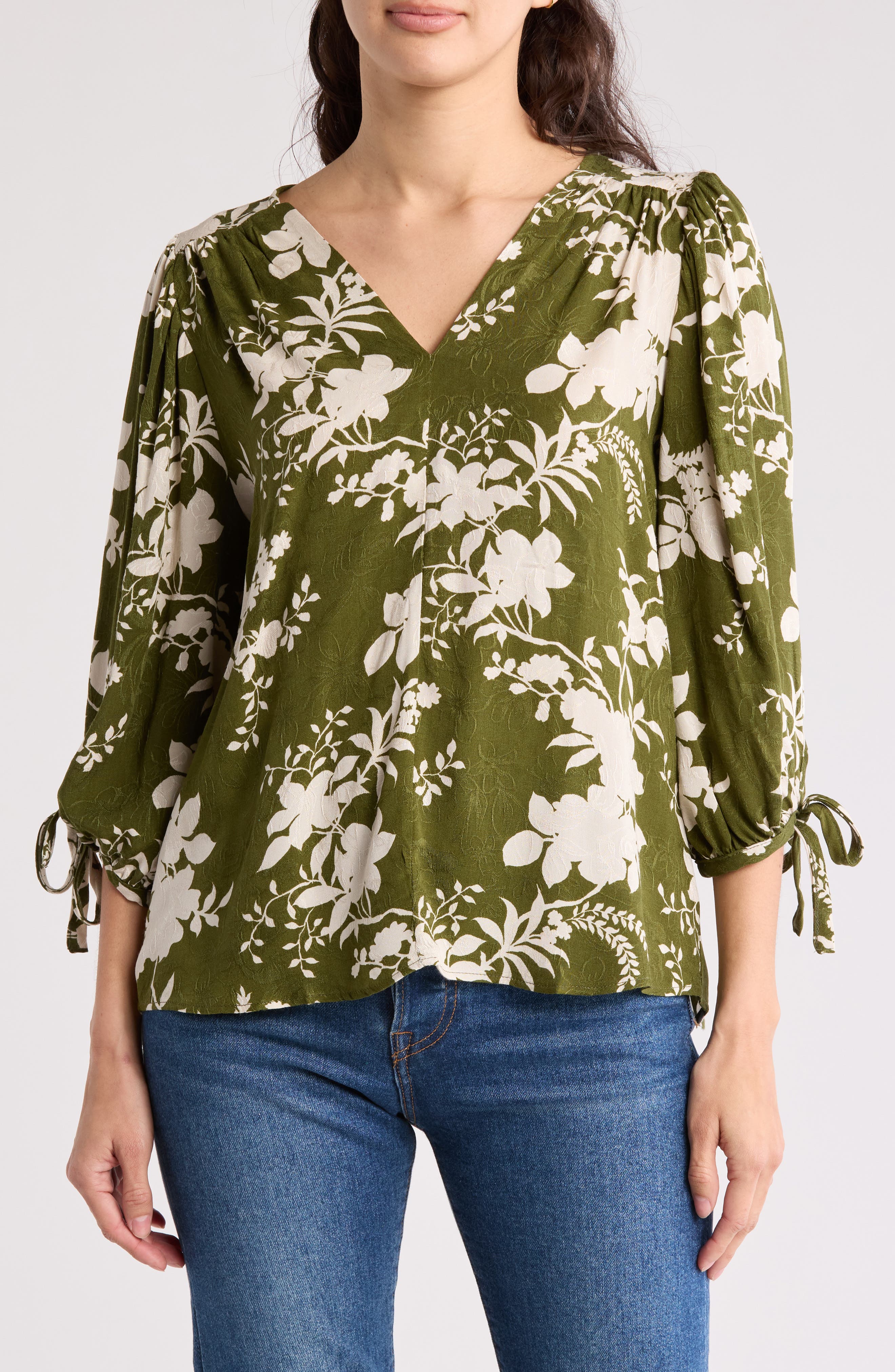 Jacquard Floral Top - image 3