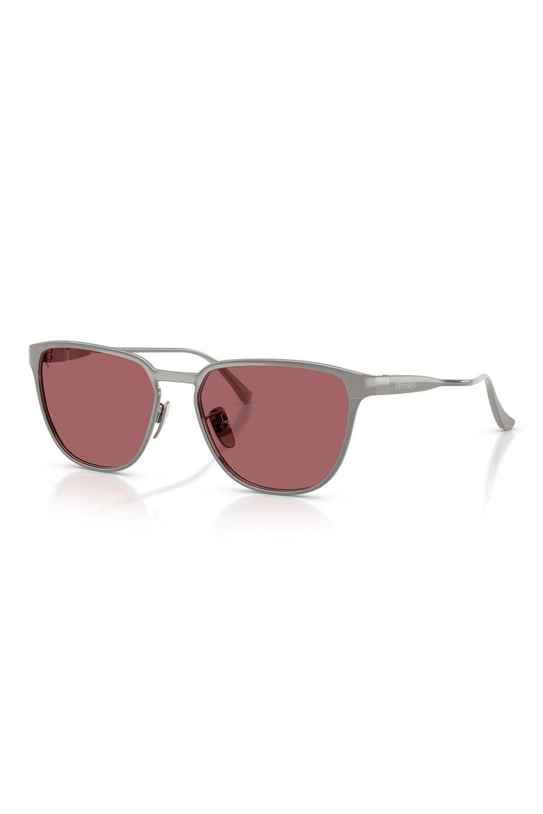 Gender Inclusive FH1032D 56mm Polarized Square Sunglasses, Alternate, color, GUNMETAL MATTE / PURPLE