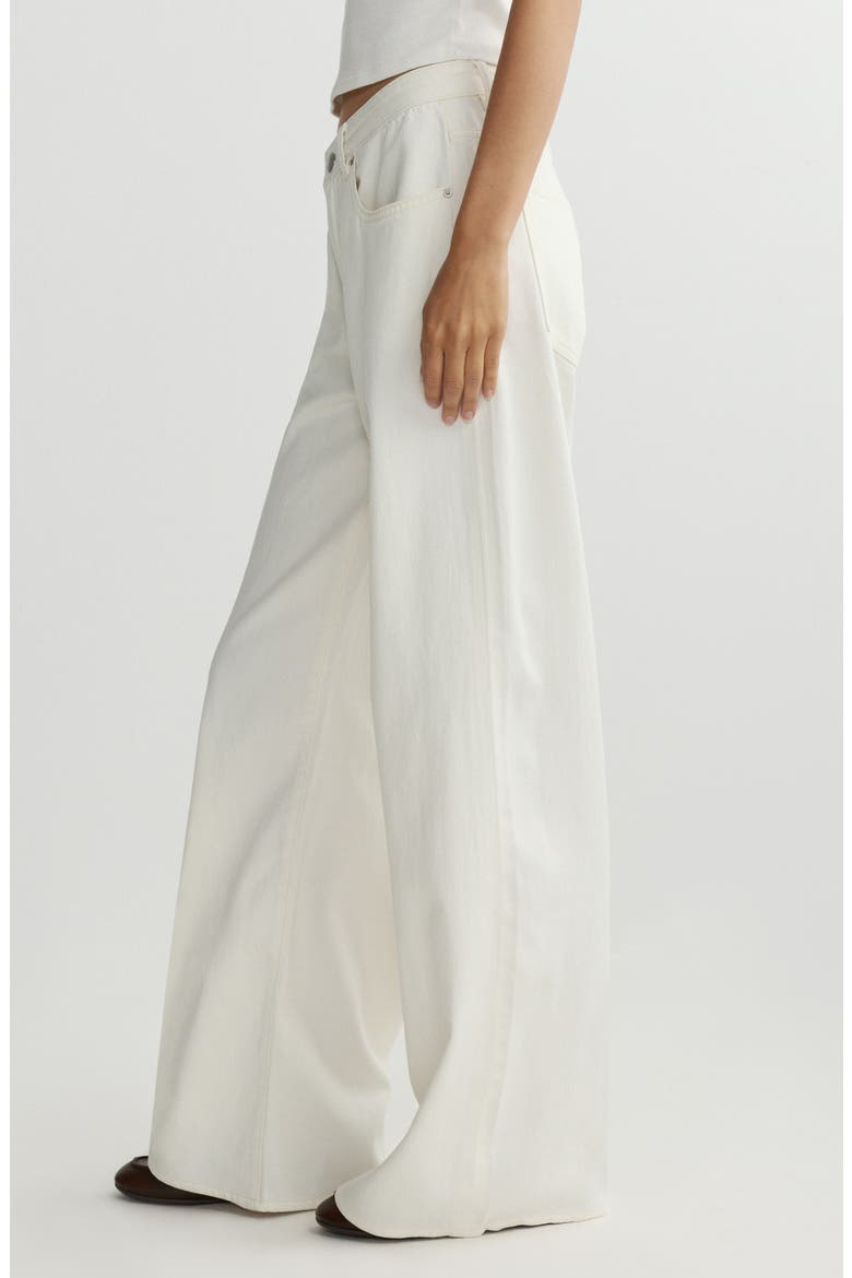 Alex Low Rise Baggy Wide Leg Jeans, Alternate, color, EGGSHELL AURA