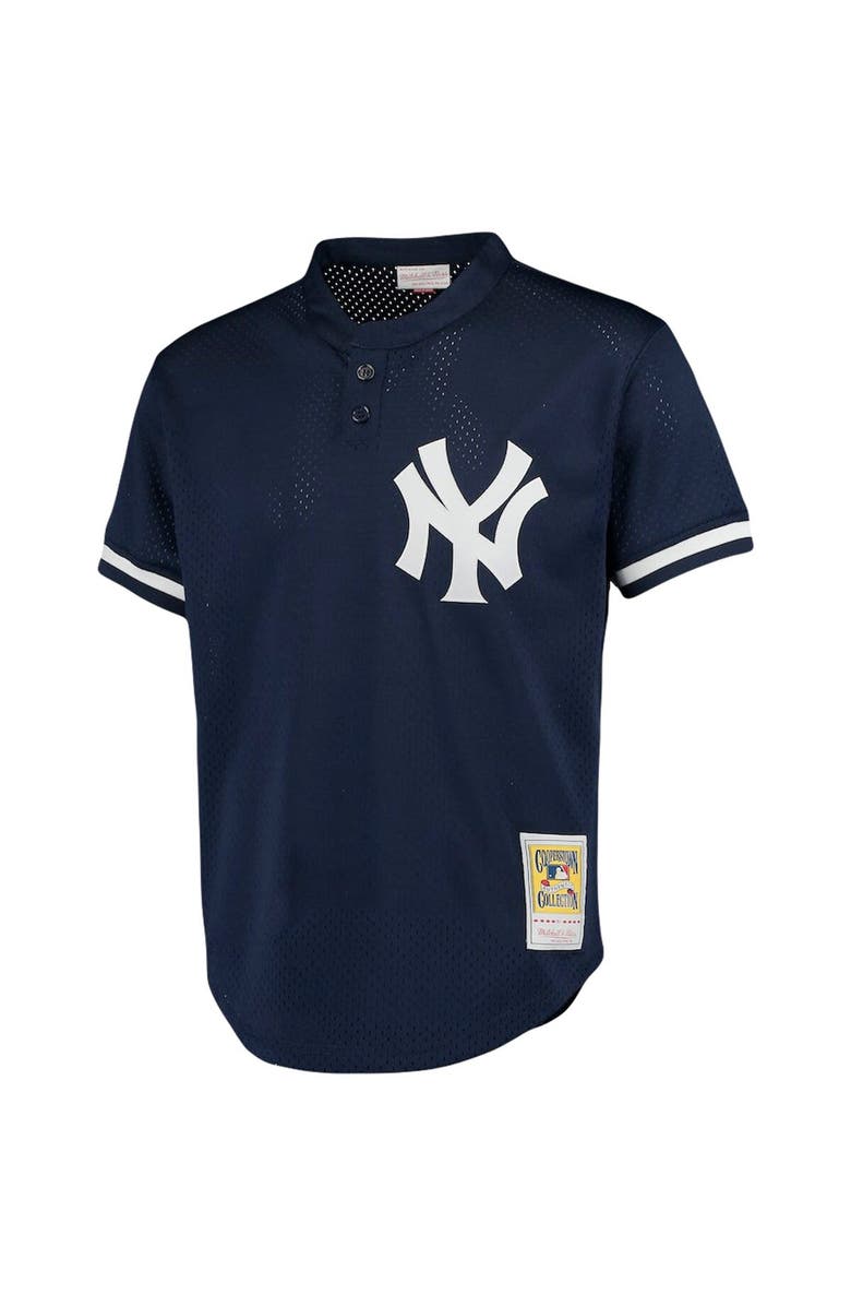 Mitchell & Ness Men's Mitchell & Ness Mariano Rivera Navy New York Yankees Cooperstown Collection Big & Tall Mesh Batting Practice Jersey, Alternate, color, Navy