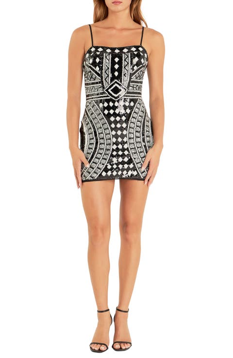 Sequin Beaded Minidress
