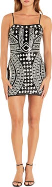 Endless Rose Sequin Beaded Minidress