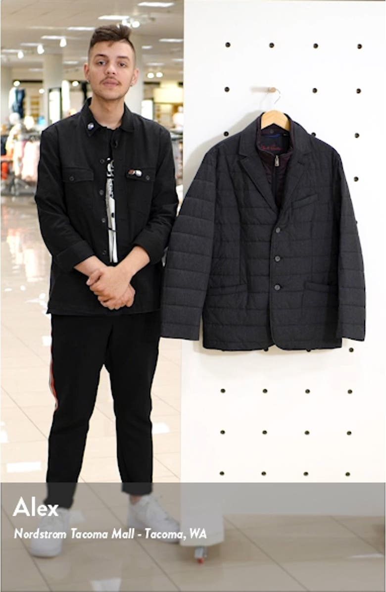 Tech Downhill Regular Fit Water Resistant Quilted Jacket, sales video thumbnail