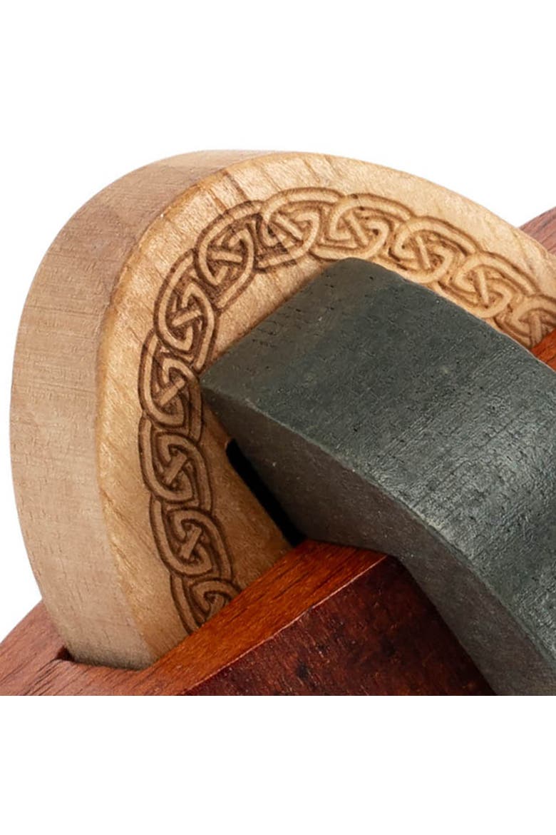 Celtic Knot 3D Wooden Brainteaser Puzzle, Alternate, color, Multicolored
